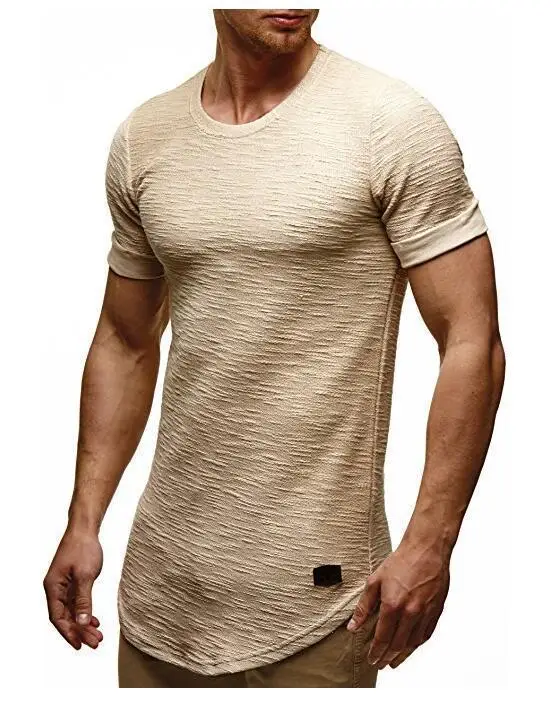 40MM-A1540 Vasaros nauji vyriški marškinėliai kieto spalvų slim tendencija atsitiktinis trumparankoviai mados