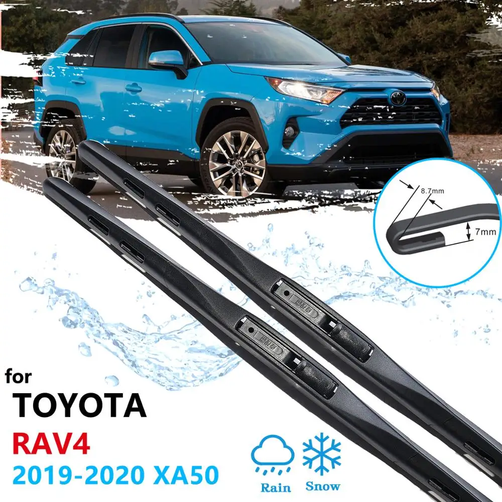 Automobilio Valytuvo Toyota RAV4 XA50 2019 2020 Priekinio lango Valytuvai Automobilių Reikmenys RAV 4 XA 50 VISUREIGIS Plovimo Šepečiai