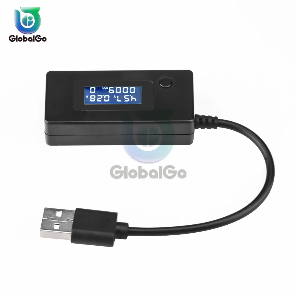 LCD Skaitmeninis USB Įkroviklis Baterijos Talpa Įtampa Srovės Testeris, Matuoklis Detektorius USB Voltmeter Ammeter Dabartinis Įtampos Testeris 3A