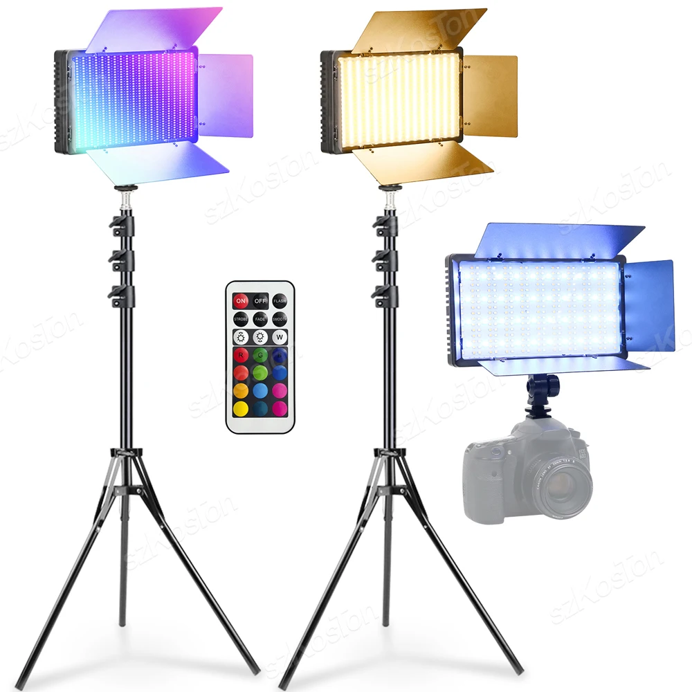 LED RGB Vaizdo Šviesos Skydelio apšvietimas Fotoaparato Šviesos Selfie Šviesos Foto Studija Lempos Fotografijos Užpildykite Šviesa 