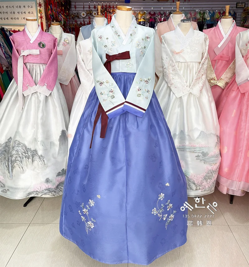 Moterų Hanbok Korėja Originalus Importuotų Hanbok Rankomis siuvinėti Vestuvių Sveiki Hanbok