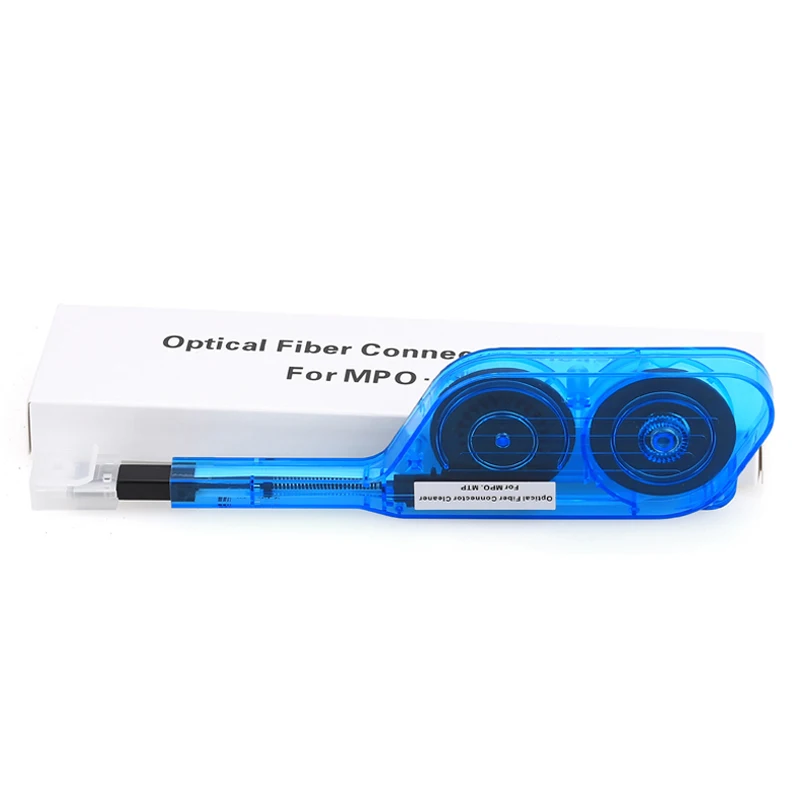Optinio Pluošto Jungtis Cleaner MPO MTP Optikos Valymo Box Įrankis Vienu paspaudimu pluošto valymo pen 12 core 600+ kartų