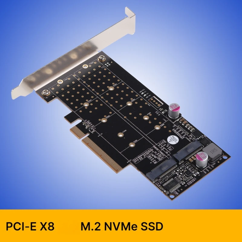 PCI Express Plėtros Plokštę PCI-E su M. 2 Valdytojas PCIe X8 Su M. 2 NVME Kietojo Disko Adapteris Pridėti Korteles 2230-22110 SSD