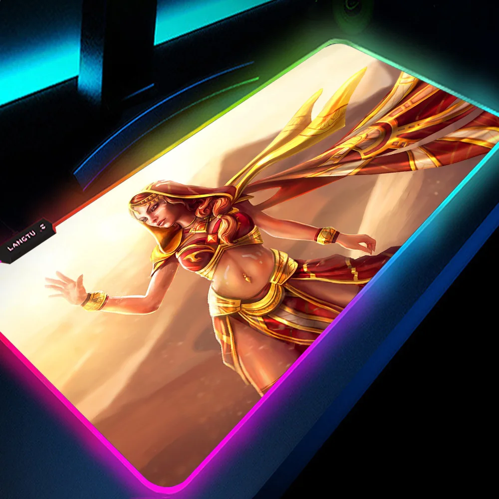 Šviesos Pelės kilimėliai Patvarus Mielas Gyva Paprastu būdu LED Padas Pelės Apšvietimu Setup Žaidėjus RGB Pelės Kilimėlis Dota 2 Žaidimų Mygtukai Užsakymą